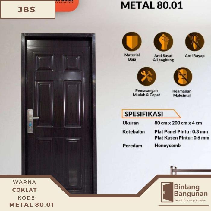 Pintu Rumah Pintu Kamar Baja Fortress LEGION 80.01 - 80x200
