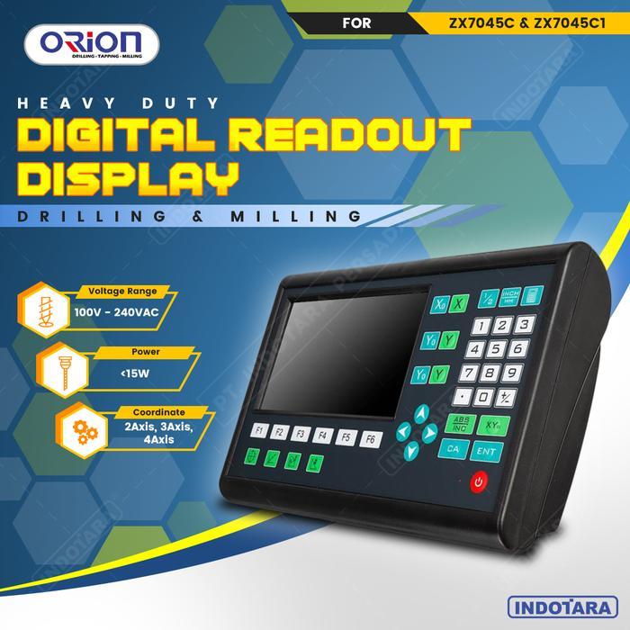 Digital Redout Display (DRO) For Orion Drilling & Milling Machine ZX7045C & ZX7045C1