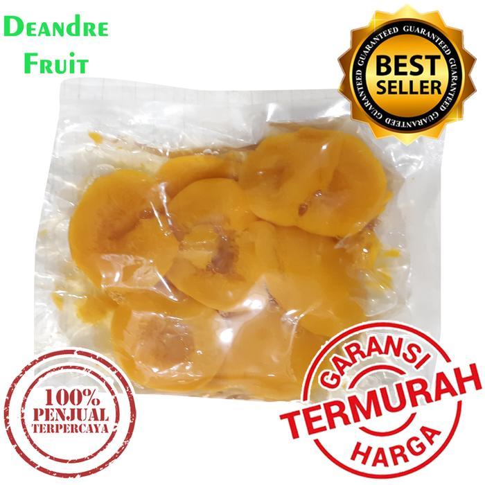 zahr- Grosir Murah 500Gr Buah Peach Manis Frozen Puree Yellow Persik Pure