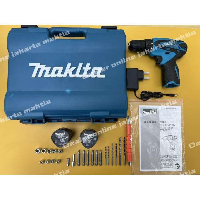 [LAYANAN GARANSI LIMA TAHUN] MAKITA DF330D12V BOR SENTER NIRKABEL, DIIMPOR DARI JEPANG, BERLIAN