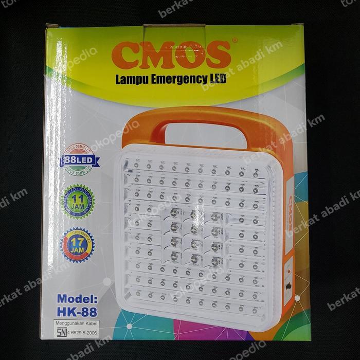Lampu Emergency CMOS HK-88 / Lampu Rechargeable CMOS HK88
