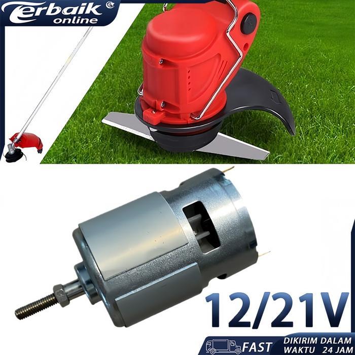 Dinamo DC Motor RS-755 755 12V 21V Mesin Potong Rumput Lawn Mower