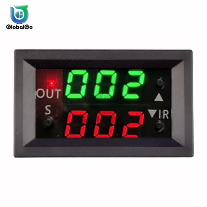 TIMER RELAY DC 12V 2401 TIMER DC DITAL 4 MODE SIKLUS JAM MENIT DETIK