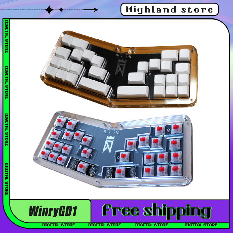 Winry GD1B Wired Mini Keyboard Mechanical Keyboard 28 Keys Hot Swapping USB Customization PC Gamer K