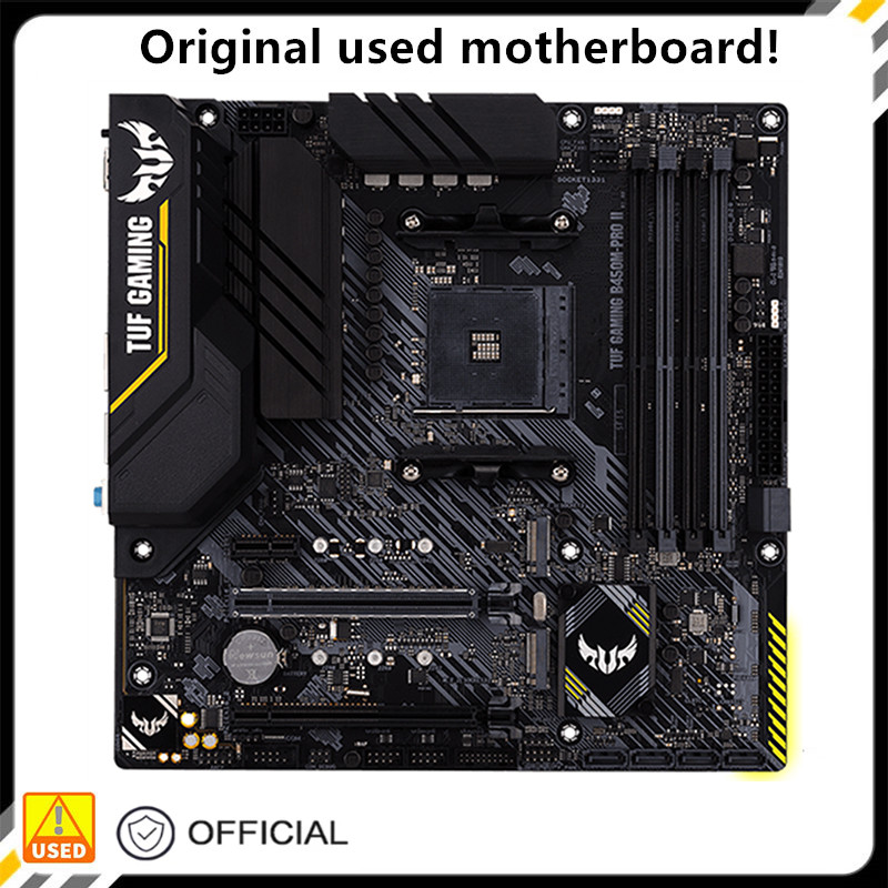 For B450 TUF GAMING B450M-PRO II Motherboard Socket AM4 For AMD DDR4 USB3.0 SATA3 Original Desktop M