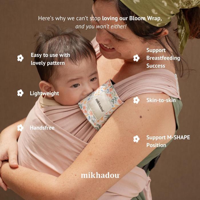 MIKHADOU - BLOOM WRAP - INSTAN WRAP - GENDONGAN BAYI - BABY CARRIER