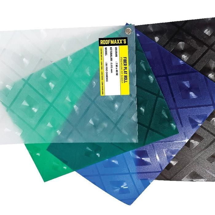 New Fiber Plastik Plat Penutup Pagar Motif PRO DIMENSI