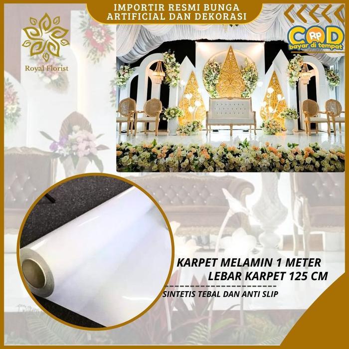 Diskon Karpet Melamin Dekorasi Pelaminan 125x100 Backdropp Dekorasi/Karpet Jalan Pelaminan Bunga