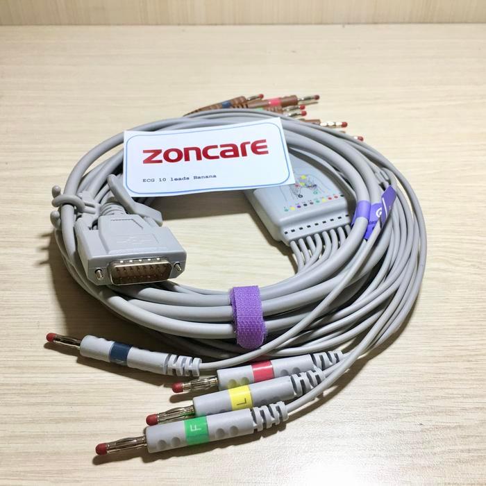 Kabel Ekg/Ecg Zoncare 10 Lead Banana No Resistor