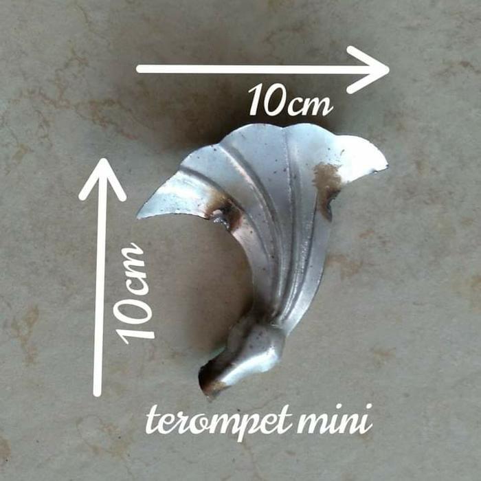 ornamen pagar besi aksesoris terompet mini P~10cm