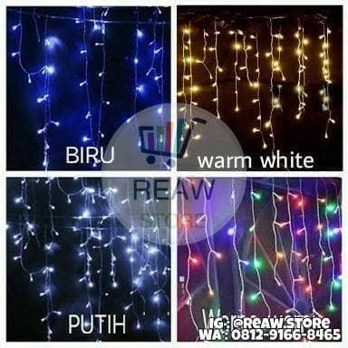 Lampu Tumblr Tirai / Lampu Hias Led Bentuk Tirai