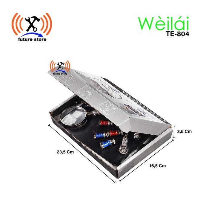 8opj- Weilai Wl-804 Penjepit Pcb Holder + Kaca Pembesar /Jepitan Magnet Ori
