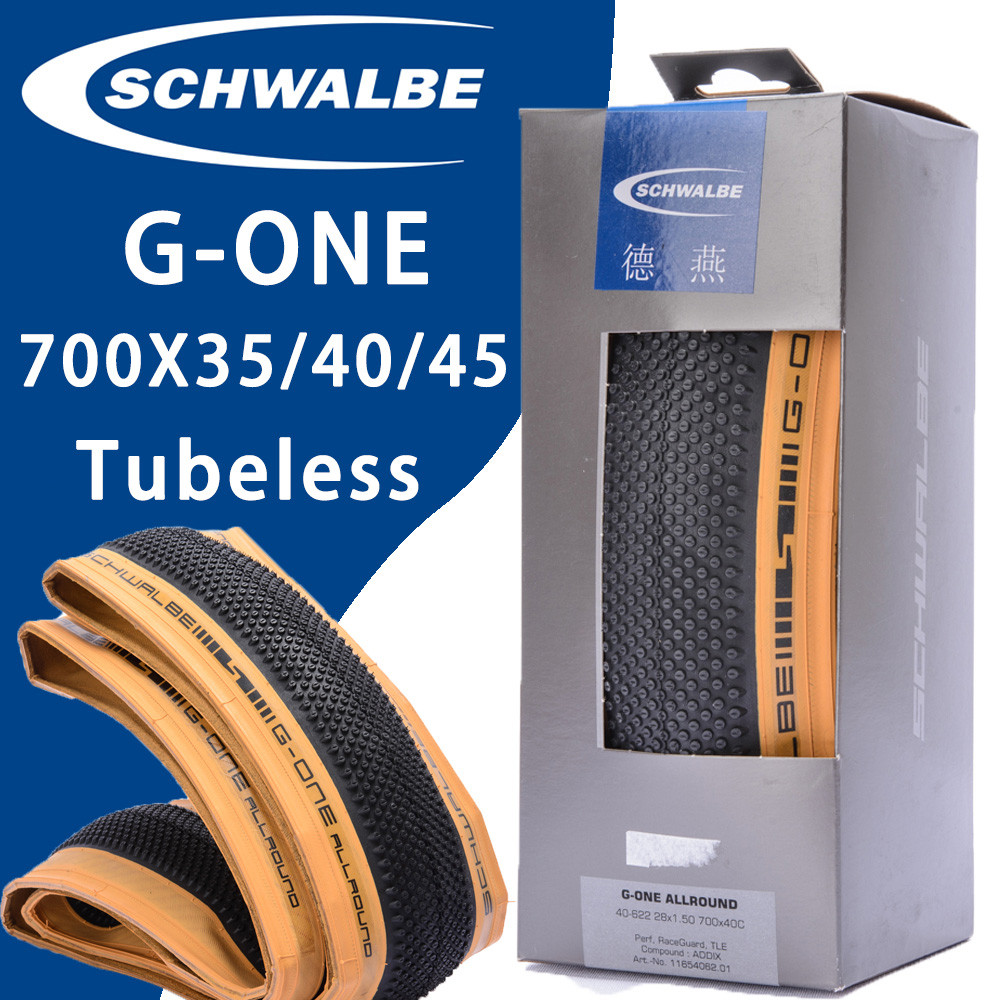 SCHWALBE G-ONE TUBELESS GRAVEL BICYCLE TIRE 700X35C 700X45C 700X40C 40-622 28X1.5 ALLROUND Asphalt