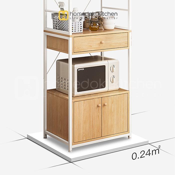Homedoki Kitchen - Rak Microwave Rak Penyimpanan