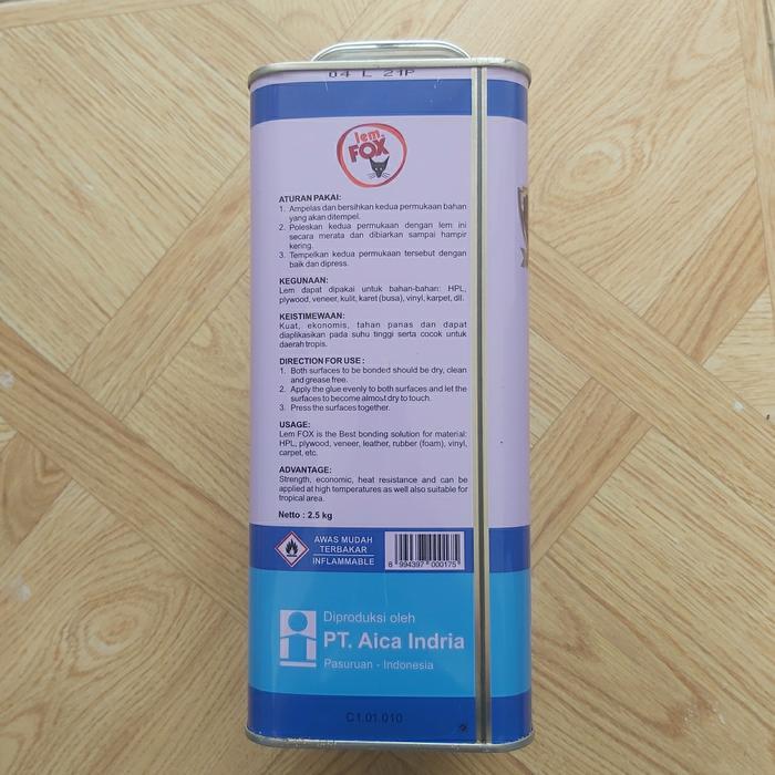 Lem Fox Biru 2.5Kg Lem Kuning Premium Serbaguna