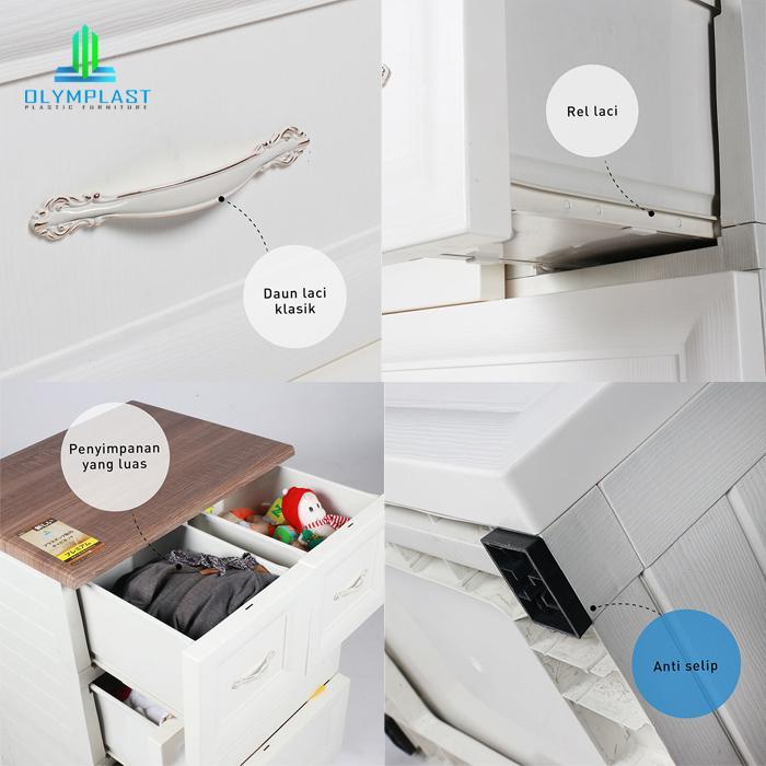 Olymplast Classic Drawer Cabinet Laci 5 Susun Odc 05 C