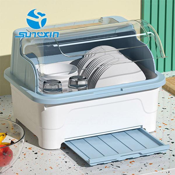 Sunxin-Rak Piring Plastik S60/ Rak Pengering Piring / Sendok Rak Dapur