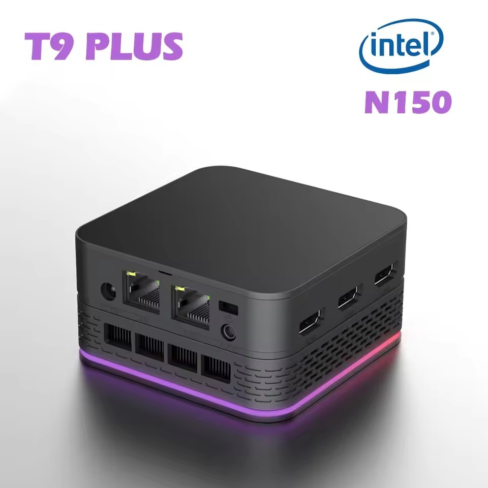 Szbox T9 Plus Mini Pc Intel Twin Lake N150 16Gb 512Gb Lpddr5 M.2 2242 Ngff Nvme Ssd Max 2Tb Wifi