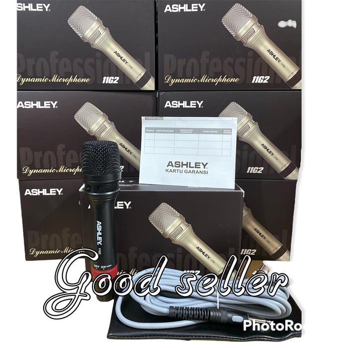 MIC KABEL ASHLEY 11G2 ORIGINAL KUALITAS TERBAIK METAL MICROPHONE