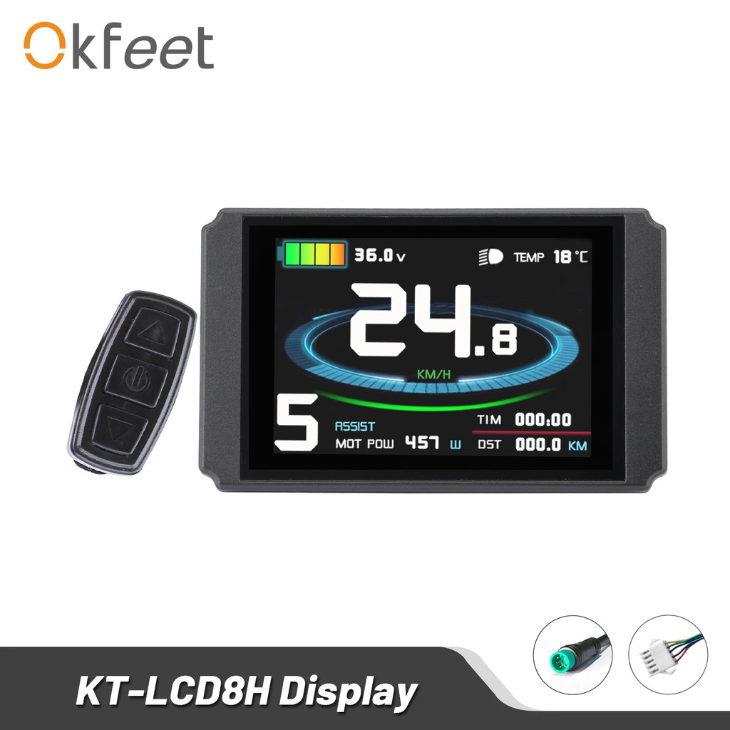 Okfeet Kt Lcd8H Ebike Lcd Display Electric Bicycle Lcd8H Kt Lcd3 Display Kt-Lcd For Electric Bike