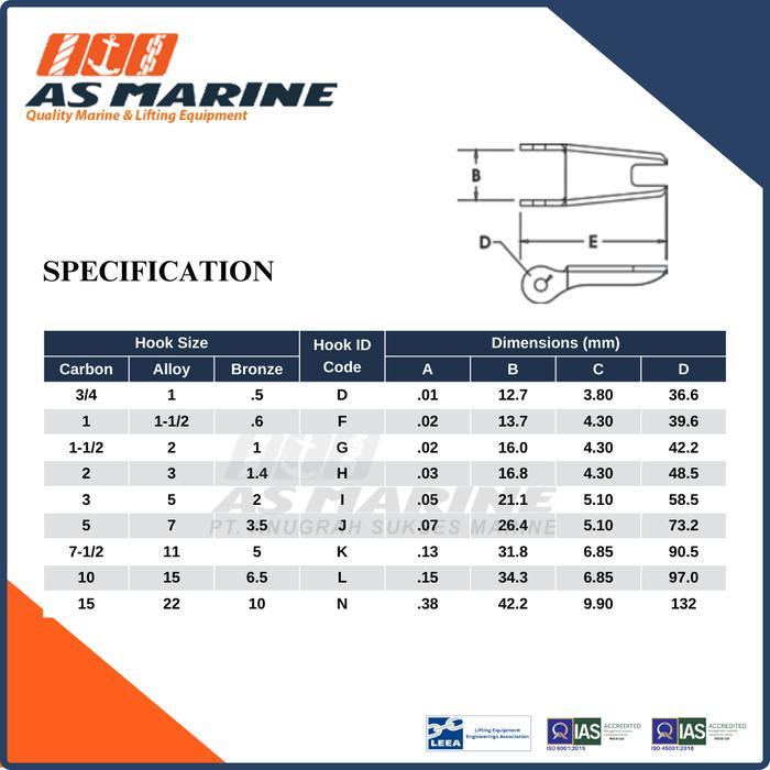 b8lv- Crosby Latch Kit S4320 5 Ton Alloy