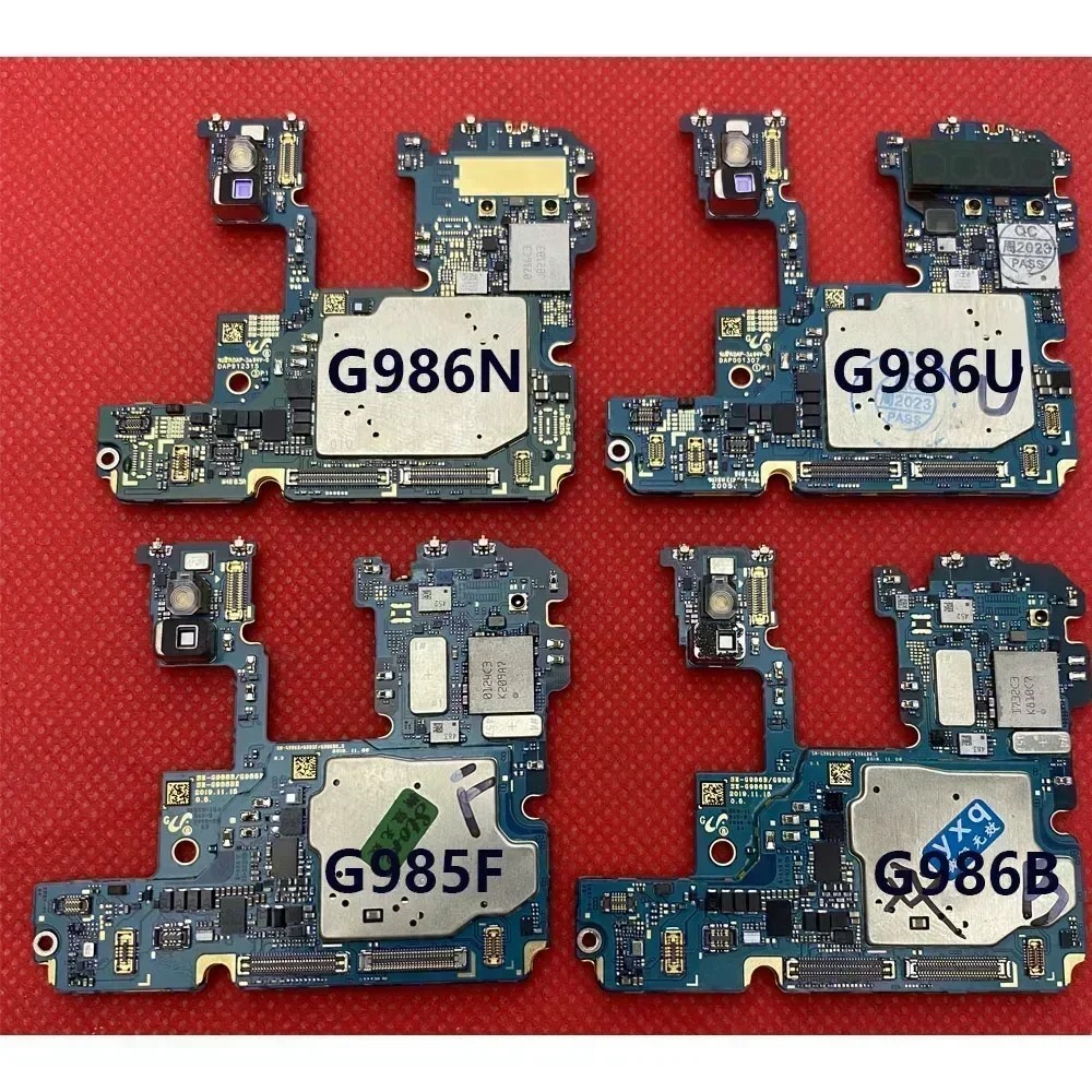 Motherboard For Samsung Galaxy S20 Plus 12GB RAM 256G 128G G986B G986U G986U1 G986N G985F Clean IMEI