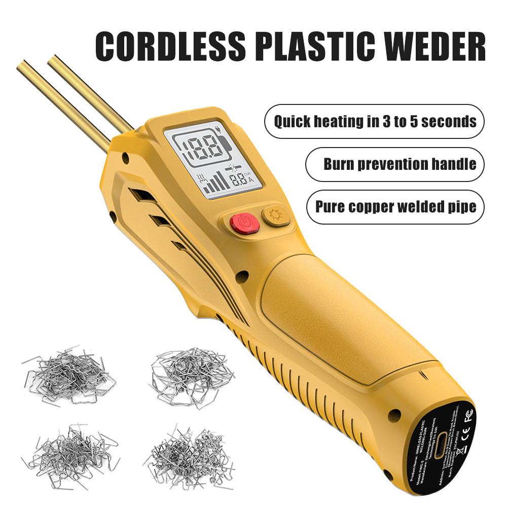 Handheld Plastic Welding Torch LCD Display Plastic Welder Kit Wireless Plastic Welding Machine