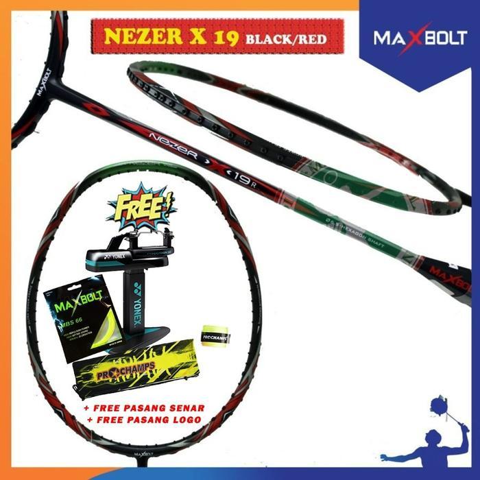 Maxbolt Nezer X 19 Raket Badminton Original