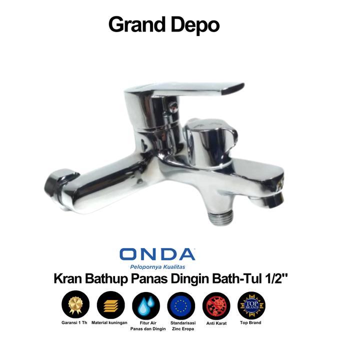 Kran Shower Mixer Air Panas Dingin Bath Tul 1/2" Onda / Kran Shower Mixer Onda / Kran Air Onda