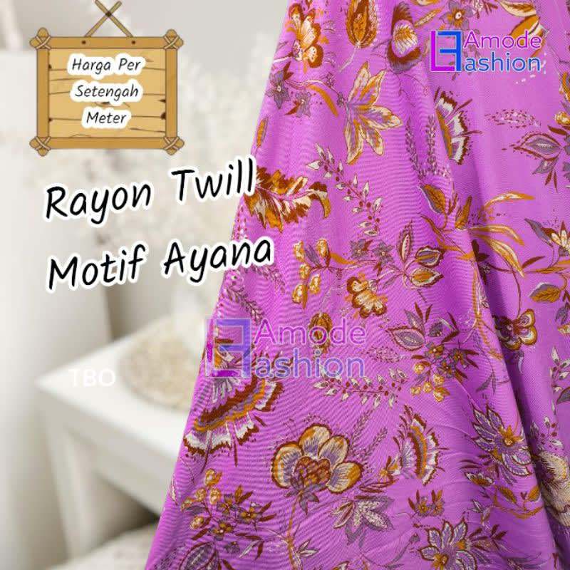 Kain Rayon Twill Motif Ayana