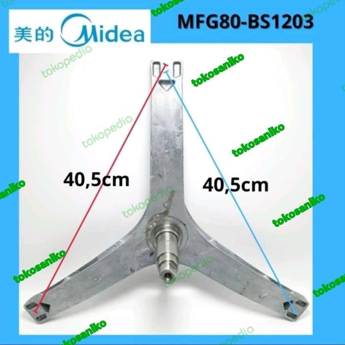 SEGITIGA MESIN CUCI FRONT LOADING MIDEA MFG80-BS1203