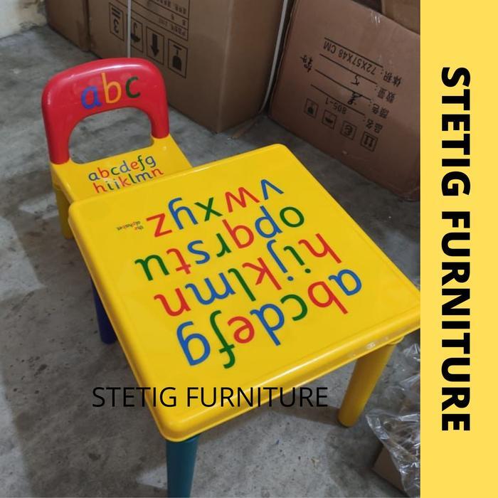 Meja Belajar Makan Anak Meja Tk Set