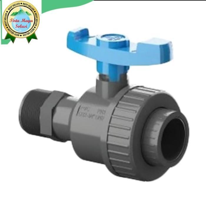 STOP KRAN TOREN PENGUIN 1INCH DRAT LUAR DALAM. BALLVALAVE TOREN 1 INCH