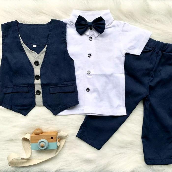 Setelan Baby Tuxedo / Baby Tuxedo/ Tuxedo Anak Laki-Laki / Baju Kondangan Anak Laki-Laki/Setelan