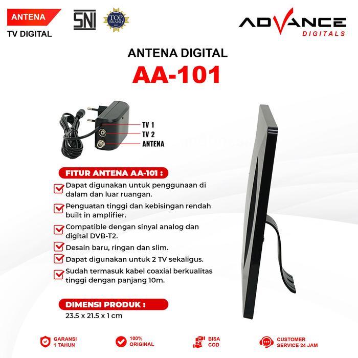 TvShop- Ekslusif IschaindyAdvance Antena Aa101 Tv Digital Tv Tabung Dan Led Tv Indoor Outdoor