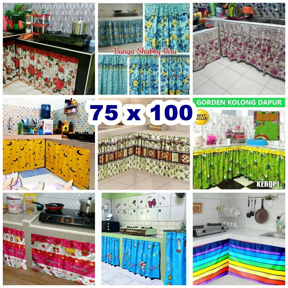 GORDEN KOLONG DAPUR KARAKTER MINIMALIS MODERN 100X75 PLUS TALI | KORDEN TIRAI HORDENG KREY KOLONG ME