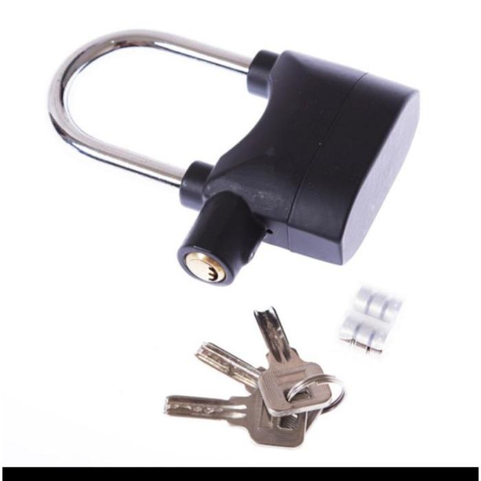 GEMBOK ALARM & ALARM LOCK & ALARM ANTI MALING & KUNCI CAKRAM MOTOR GEMBOK CAKRAM GERBANG GEMBOK