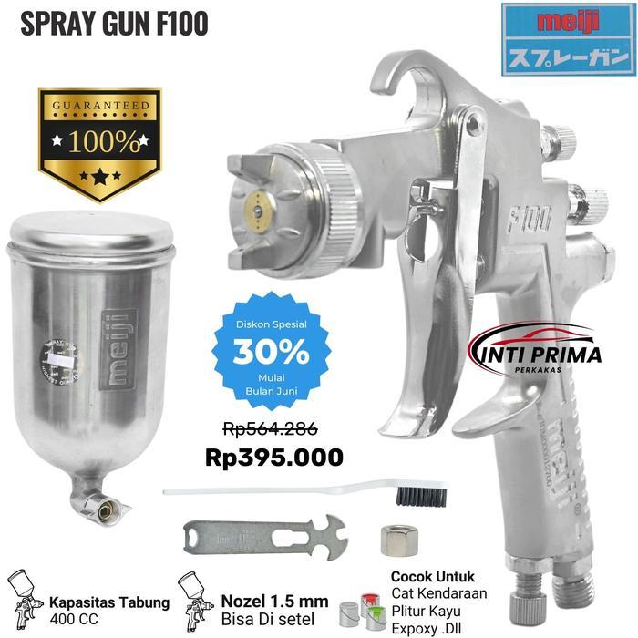 spray gun Meiji F100 tabung atas / semprotan cat f 100 meiji original