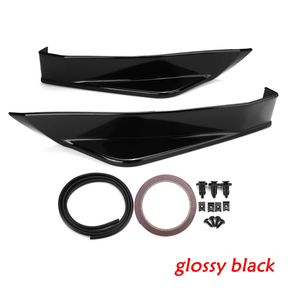 Car Rear Side Bumper Lip Aprons Diffuser Splitter Canard Black/Carbon For Subaru BRZ For Toyota 86 F