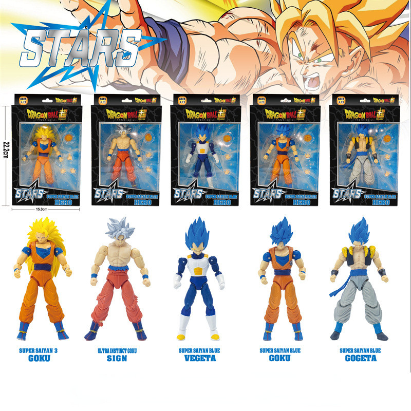 Dragon Ball SHF Goku Vegeta Action Figure Super Saiyan Gogeta Dbz Figurine PVC Collection Model Toys