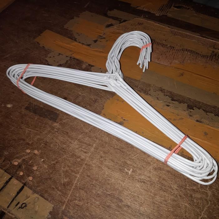Aj' 20 Pcs Hanger Kawat Putih