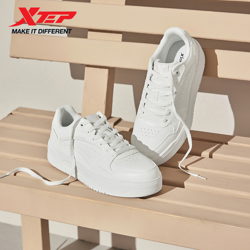 Xtep Skateboarding Shoes 2025 Summer Lightweight Sports Shoes Thick Sole Low-Top Fashionable Street