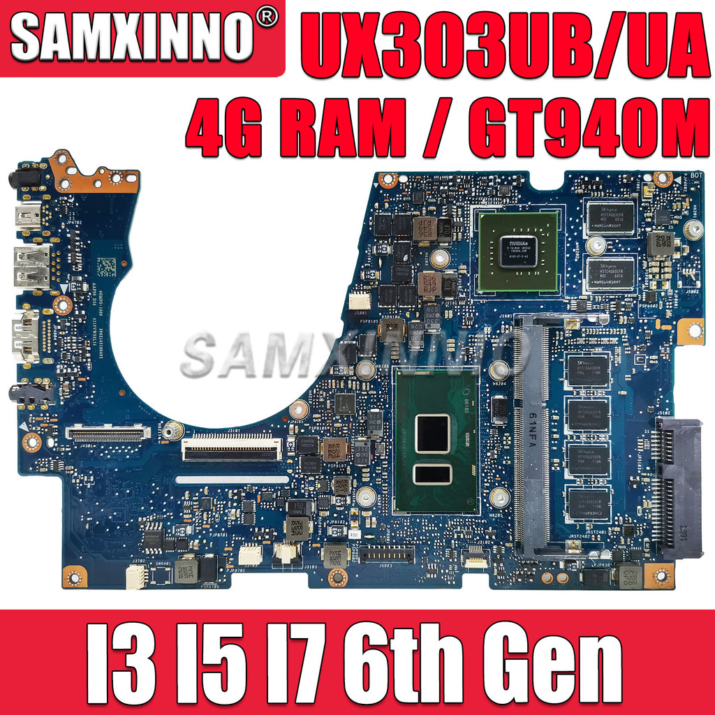 SAMXINNO UX303UB Mainboard UX303U BX303UA UX303UA U303UB U303UA Laptop Motherboard with I3 I5 I7 6th