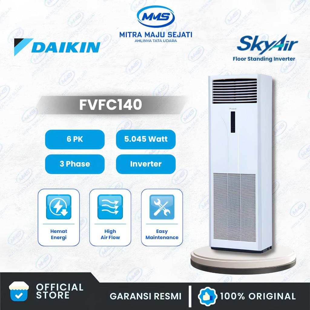 FVFC140 | AC Floor Standing Daikin 6 PK [3 Phase] Inverter Malaysia – Unit Only