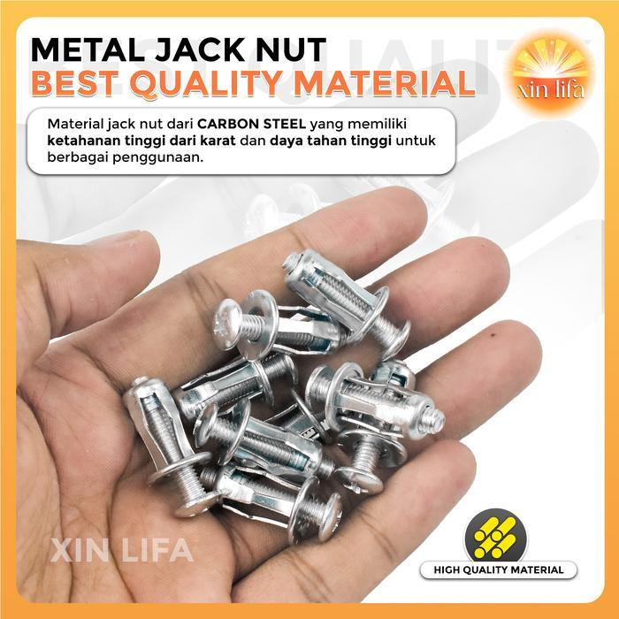 Jack Nut Rivet M4 M5 M6 M8 Plat Metal Fisher Mur Baut Drat