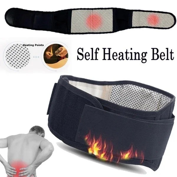 Waist Brace Support Belt Tourmaline Self-heating Magnetic Therapy Waist Belt Lumbar Support Back