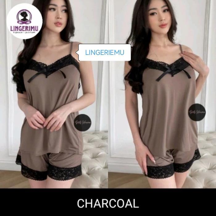 Lingerie Setelan Tanktop Celana Pendek-Baju Santai