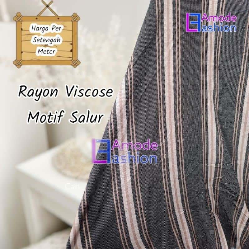 Kain Rayon Viscose Motif Salur