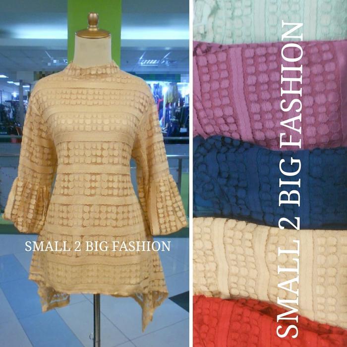 [Voucher] Blouse brokat / baju brokat muslim / atasan muslim / kebaya muslim xxl