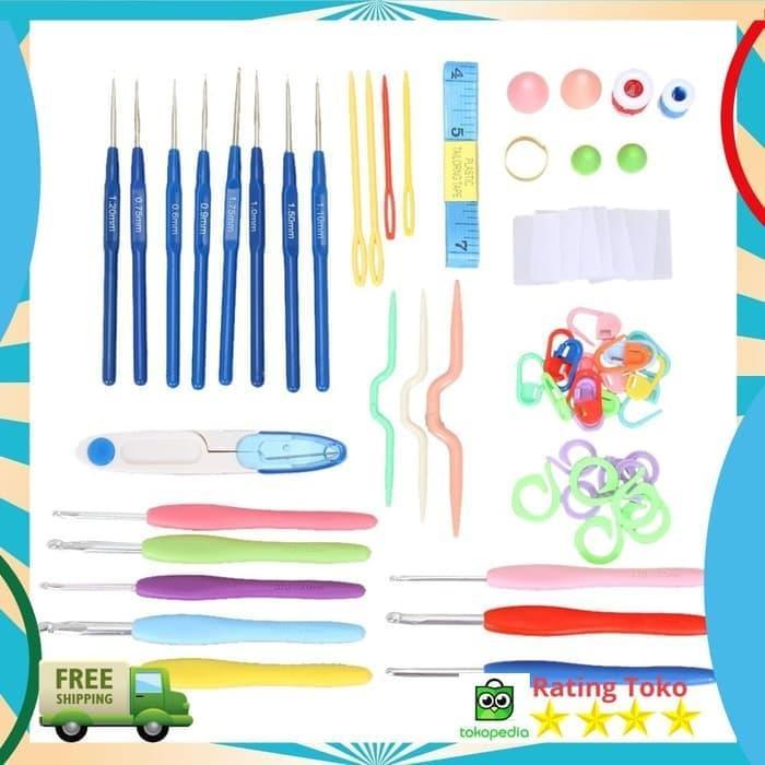 Hakpen Set Alat Rajut Set Jarum Rajut Set Perlengkapan Rajut Set
